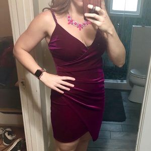 NWT Pink Velvet-like Dress